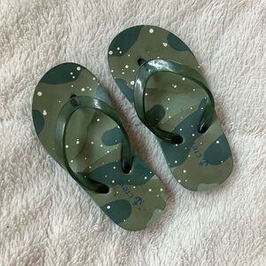 Crewcuts Kids Olive Camo Flip Flops